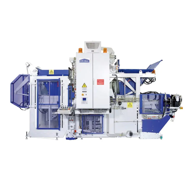 Equipment for the production of concrete bricks